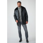Royalty noir noir 48 / s - manteau en cuir pour homme