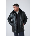Royalty noir noir 58 / 3xl - manteau en cuir pour homme
