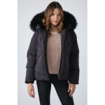 Snow fur noir noir 40 / l - doudoune avec fourrure