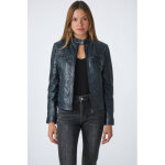 Stefy icon biker navy 38 / m navy - blouson cuir Stefy icon biker navy 38 / m navy - blouson cuir