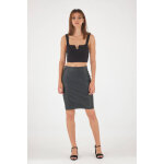 Stretch skirt noir noir 38 / m - jupe en cuir Stretch skirt noir noir 38 / m - jupe en cuir