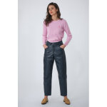 Wendy marine 36 / s marine - pantalon en cuir