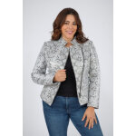 Zebra python blanc 46 / 3xl - veste cuir