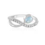 Bague en argent et aigue - marine ofiki Bague en argent et aigue - marine ofiki