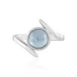 Bague en argent et aigue - marine ofiki Bague en argent et aigue - marine ofiki