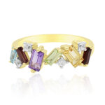 Bague en argent et amthyste