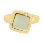 Bague en argent et am�thyste verte (monosono collection)