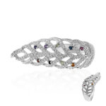 Bague en argent et citrine