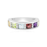 Bague en argent et citrine
