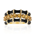 Bague en argent et citrine (tpc)