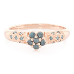 Bague en argent et diamant fantaisie Bague en argent et diamant fantaisie