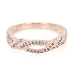 Bague en argent et diamant fantaisie