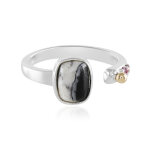 Bague en argent et dolomite white buffalo (granulieren) Bague en argent et dolomite white buffalo (granulieren)