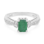 Bague en argent et emeraude de bahia Bague en argent et emeraude de bahia