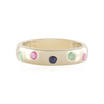 Bague en argent et emeraude de socoto