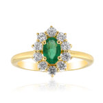 Bague en argent et emeraude de zambie Bague en argent et emeraude de zambie