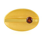 Bague en argent et grenat du mozambique (monosono collection)