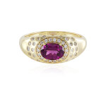 Bague en argent et grenat umbalite (adela silber)