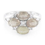 Bague en argent et labradorite