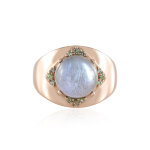 Bague en argent et labradorite verte de maniry (km by juwelo)