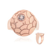 Bague en argent et morganite de madagascar (monosono collection)