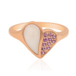 Bague en argent et nacre Bague en argent et nacre