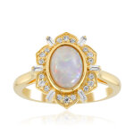 Bague en argent et opale d'australie