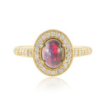 Bague en argent et opale mezezo