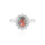 Bague en argent et opale mezezo