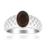 Bague en argent et opale mezezo (saelocana)