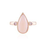 Bague en argent et opale rose (km by juwelo)