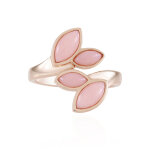 Bague en argent et opale rose (km by juwelo)