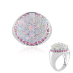 Bague en argent et opale welo