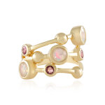 Bague en argent et opale welo (monosono collection)
