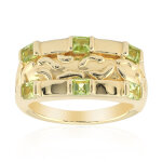 Bague en argent et pridot du jilin (remy rotenier)