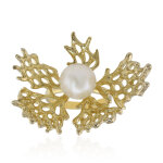 Bague en argent et perle de culture d'eau douce (tpc)