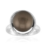 Bague en argent et perle de culture de tahiti (tpc)