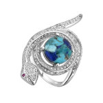 Bague en argent et pierre fine