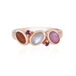 Bague en argent et pierre de lune blanche (km by juwelo)