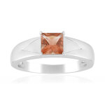 Bague en argent et pierre du soleil de l?or�gon