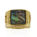 Bague en argent et quartz blanc (art of nature)