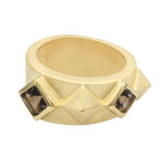 Bague en argent et quartz fum� (monosono collection)