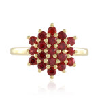 Bague en argent et rubis de tanzanie