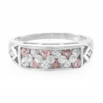 Bague en argent et saphir rose de ceylan Bague en argent et saphir rose de ceylan