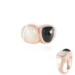 Bague en argent et spinelle noir (km by juwelo)