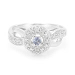 Bague en argent et tanzanite Bague en argent et tanzanite