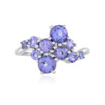 Bague en argent et tanzanite (de melo)