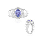 Bague en argent et tanzanite (de melo essence)