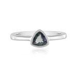 Bague en argent et tanzanite non chauff�e