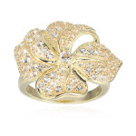 Bague en argent et topaze blanche (adela silber)